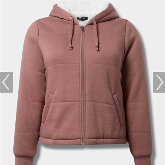 torrid Jackets & Blazers - Torrid fleece fur lined bomber NWT.  Size 2